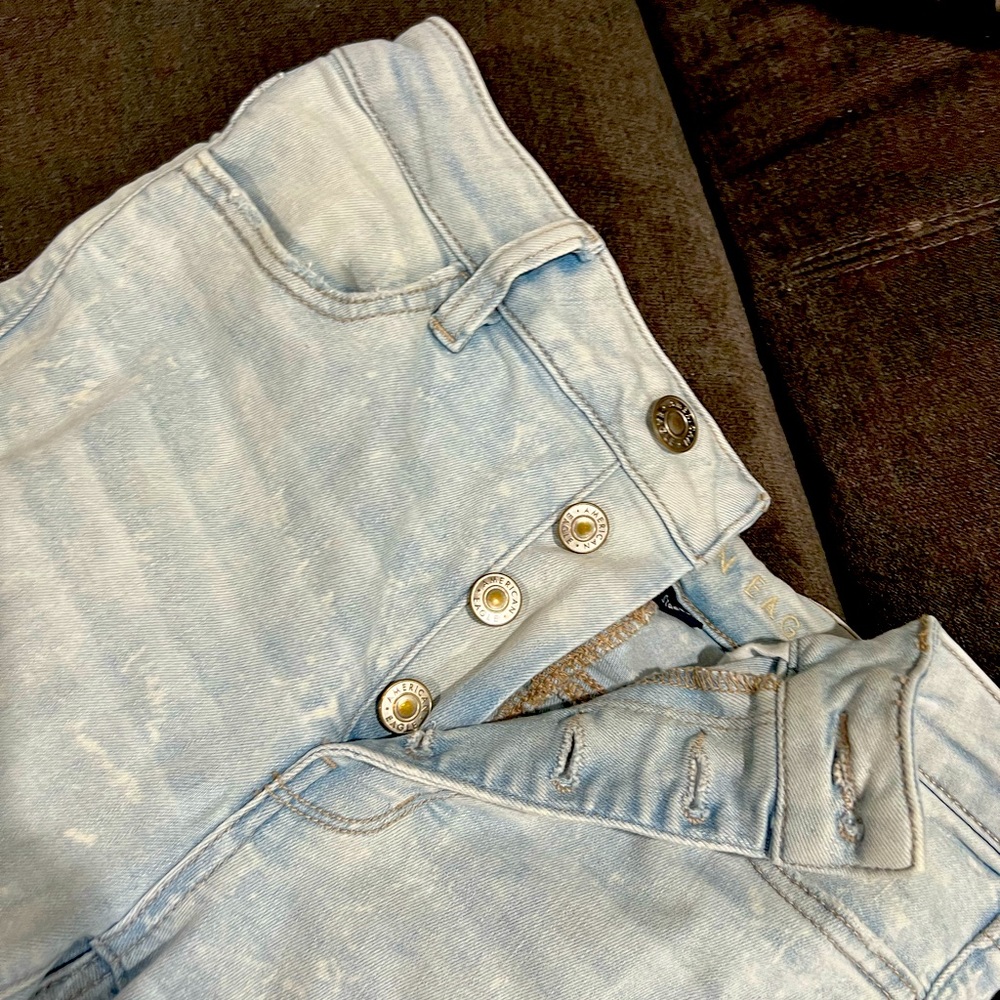 Bleach distressed super stretch AE JEANS